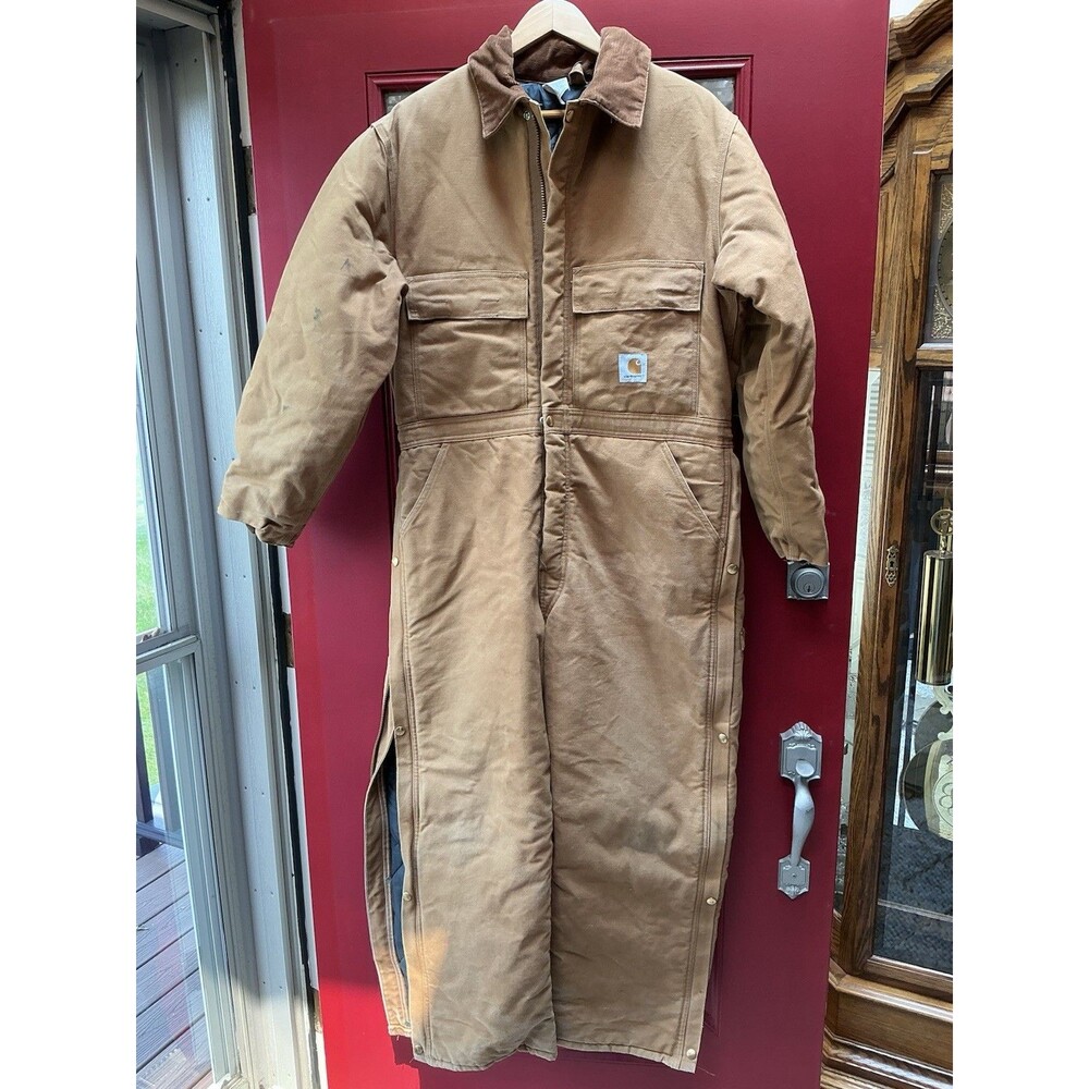 Vintage Carhartt Coveralls Size 44S Union Made 96802